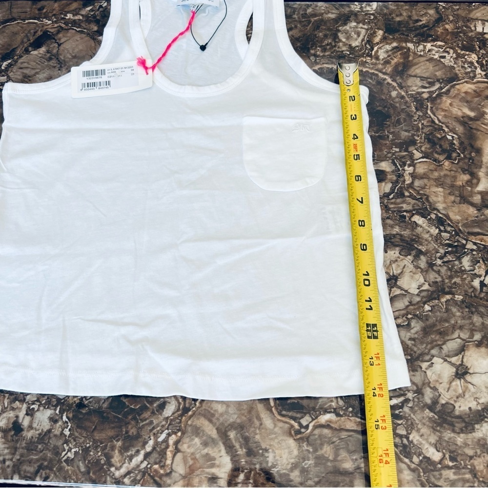 See by Chloe White Sleeveless/Tank Shirt Top size 38 USA 2 Small - Picture 15 of 16